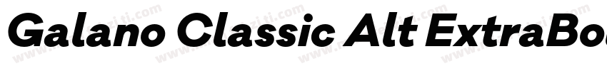 Galano Classic Alt ExtraBold字体转换